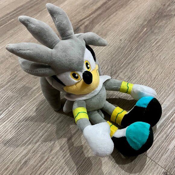 Sonic The Hedgehog "Silver" Plush Stuffed Animal - Picture 1 of 4